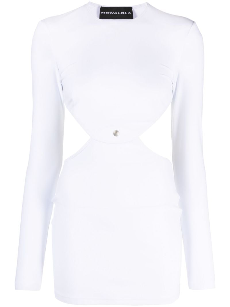 White Cut-out Mini Dress