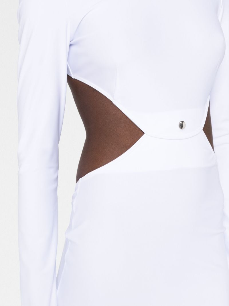 White Cut-out Mini Dress