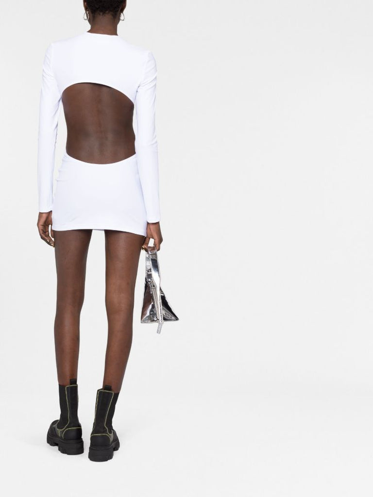 White Cut-out Mini Dress