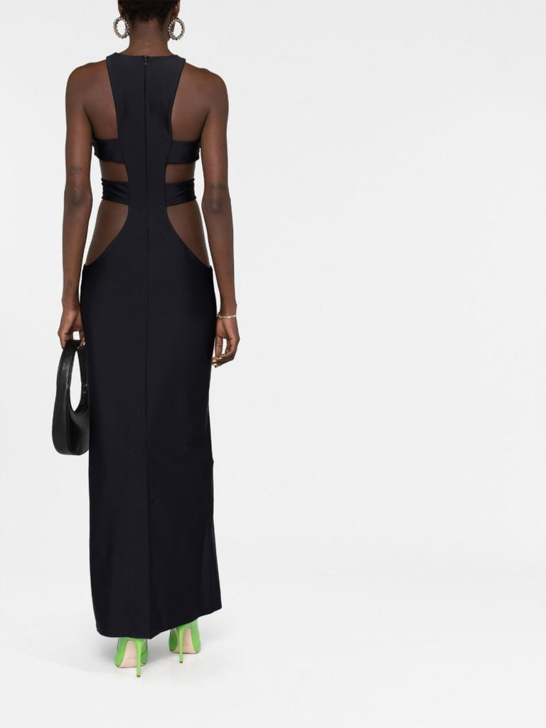 Black Power Cut-out Maxi Dress