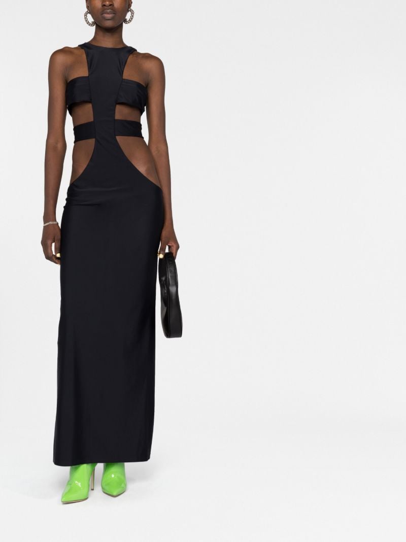 Black Power Cut-out Maxi Dress