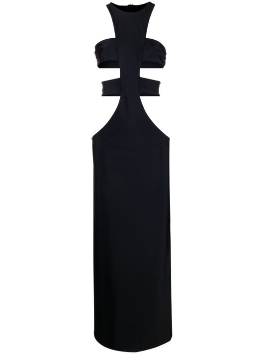 Black Power Cut-out Maxi Dress