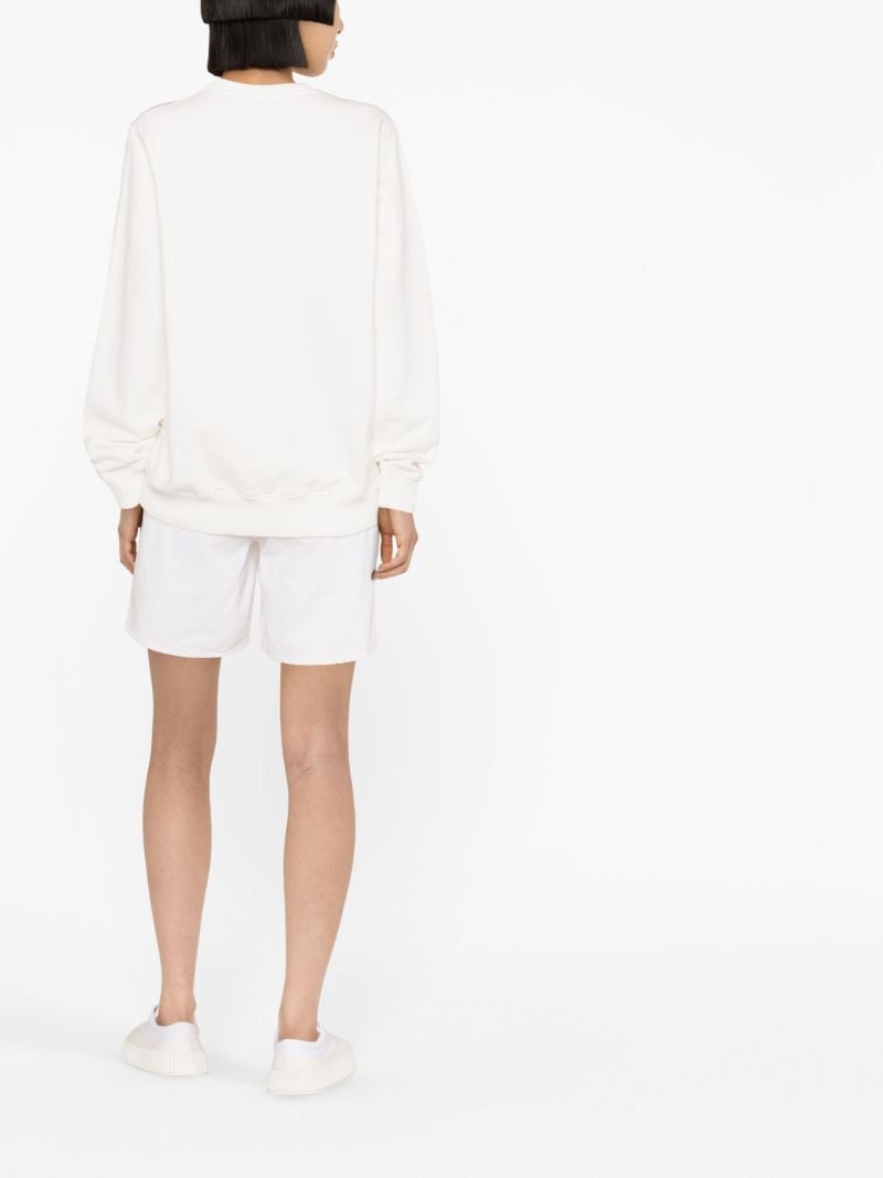 White Casa Way Embroidered Sweatshirt
