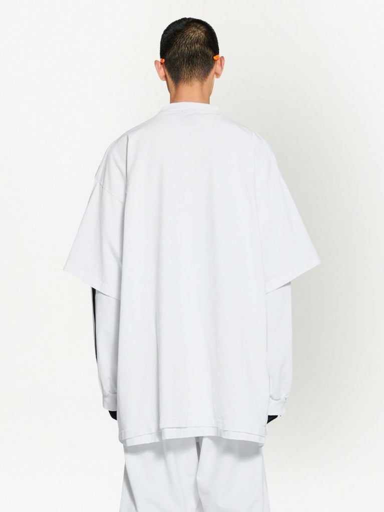 X Adidas White Logo Embroidered Crew Neck Cotton T-shirt