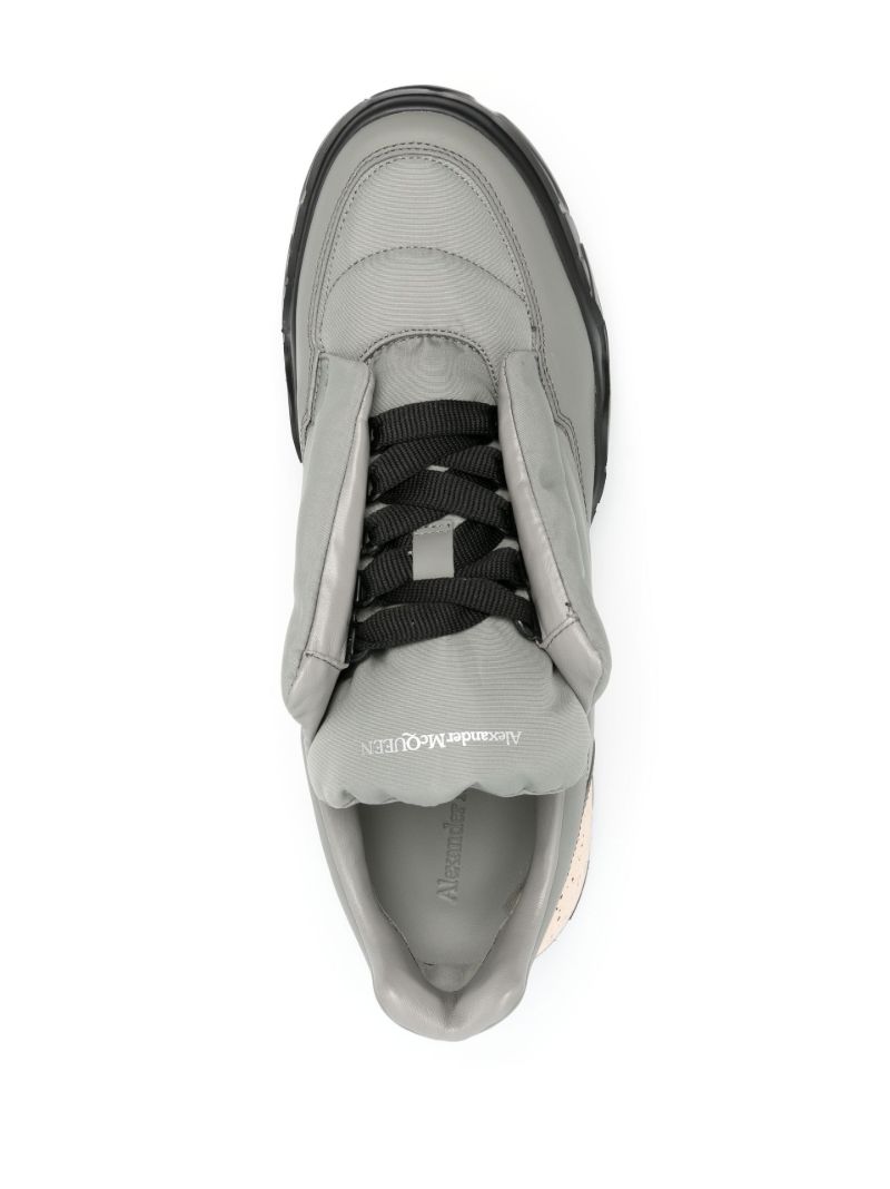 Grey Court Quilted Sneakers