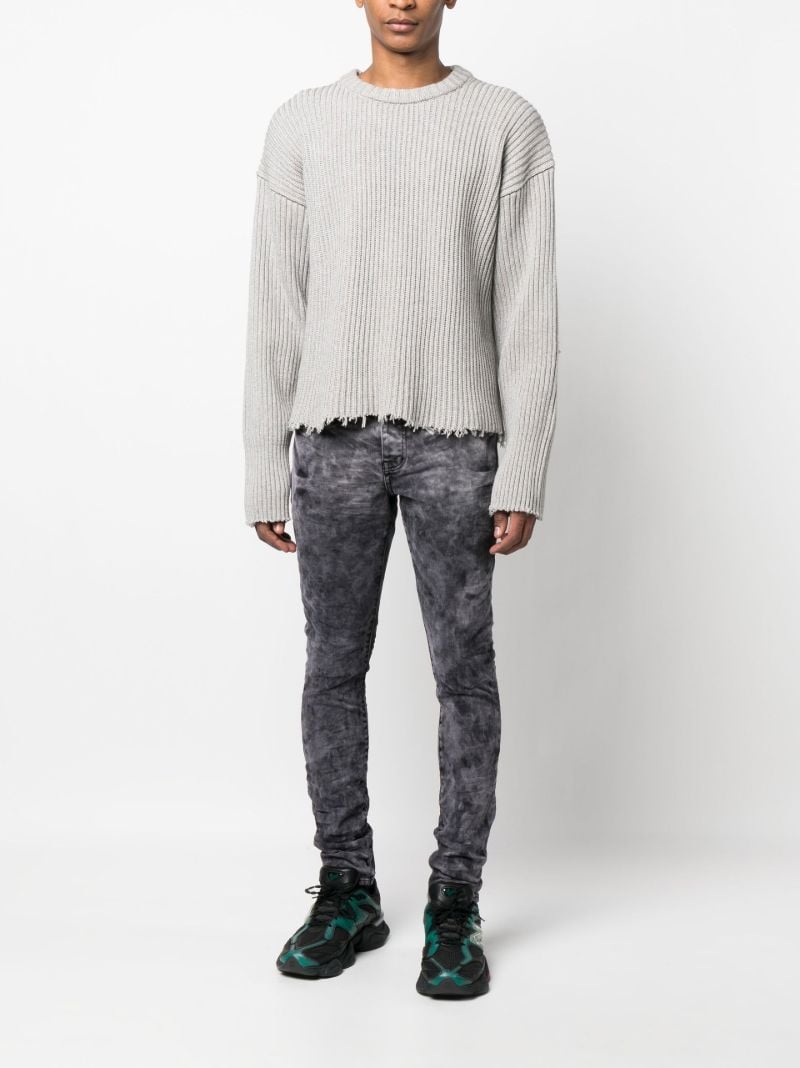 Black Faded Skinny Jeans