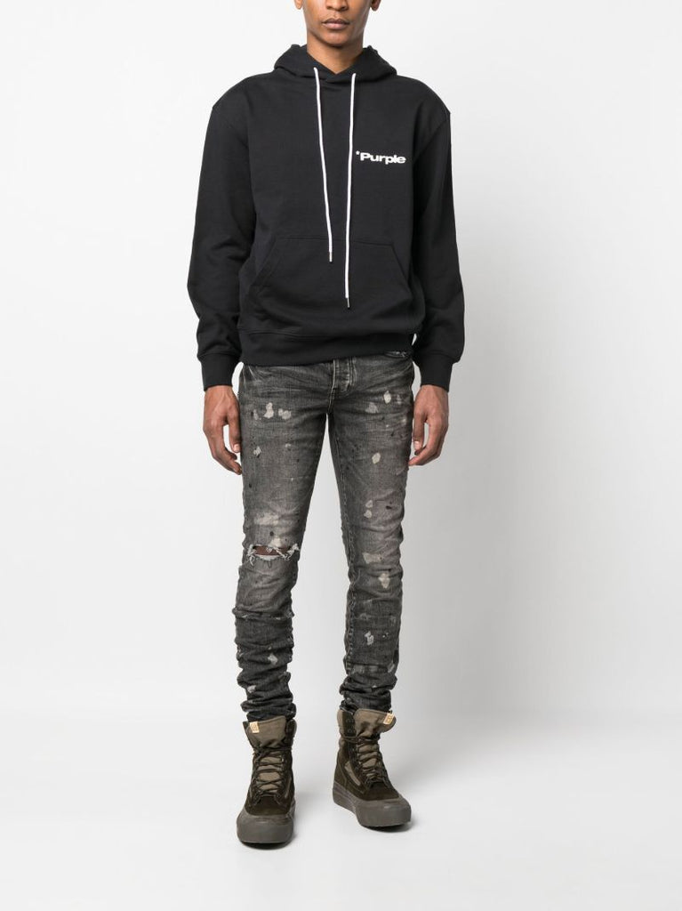 Black Distressed Skinny Jeans