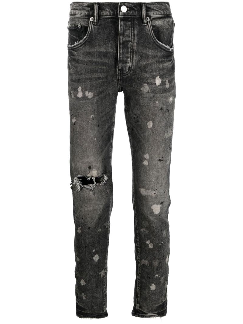 Black Distressed Skinny Jeans