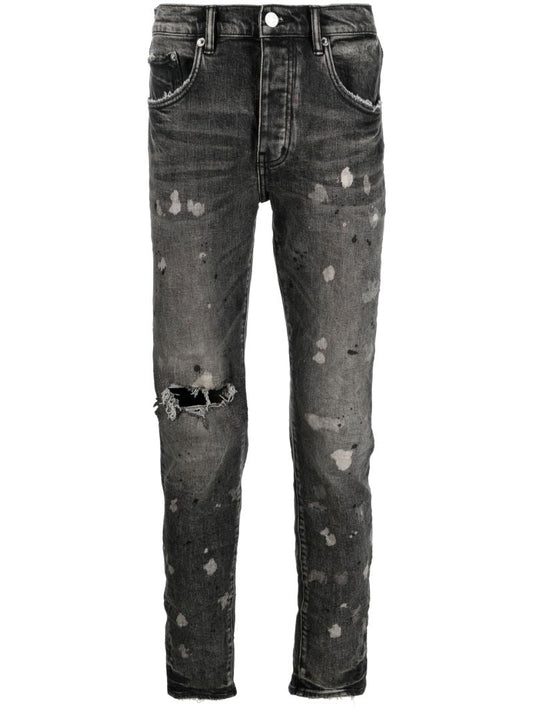 Black Distressed Skinny Jeans