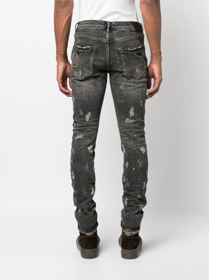 Black Distressed Skinny Jeans