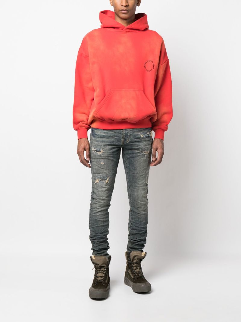 Blue Distressed Skinny Jeans