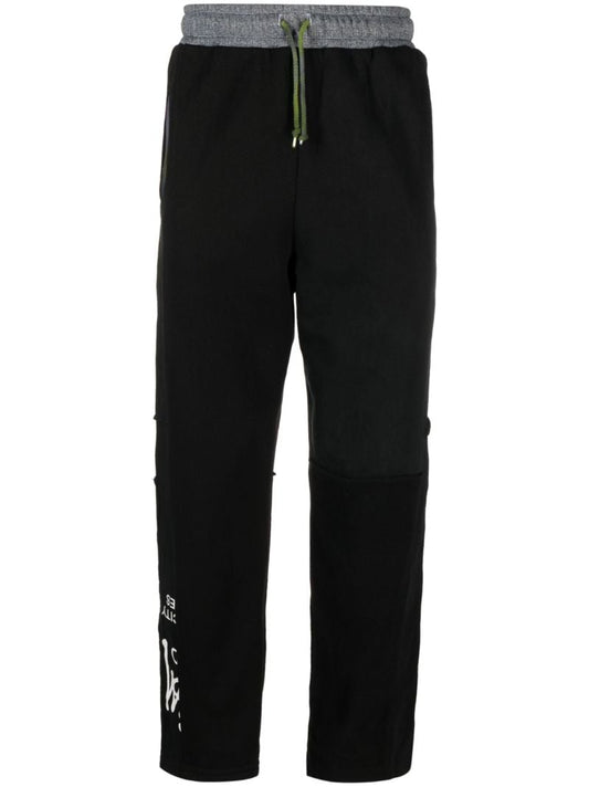 X Peter Simmonds Black Logo-print Track Pants