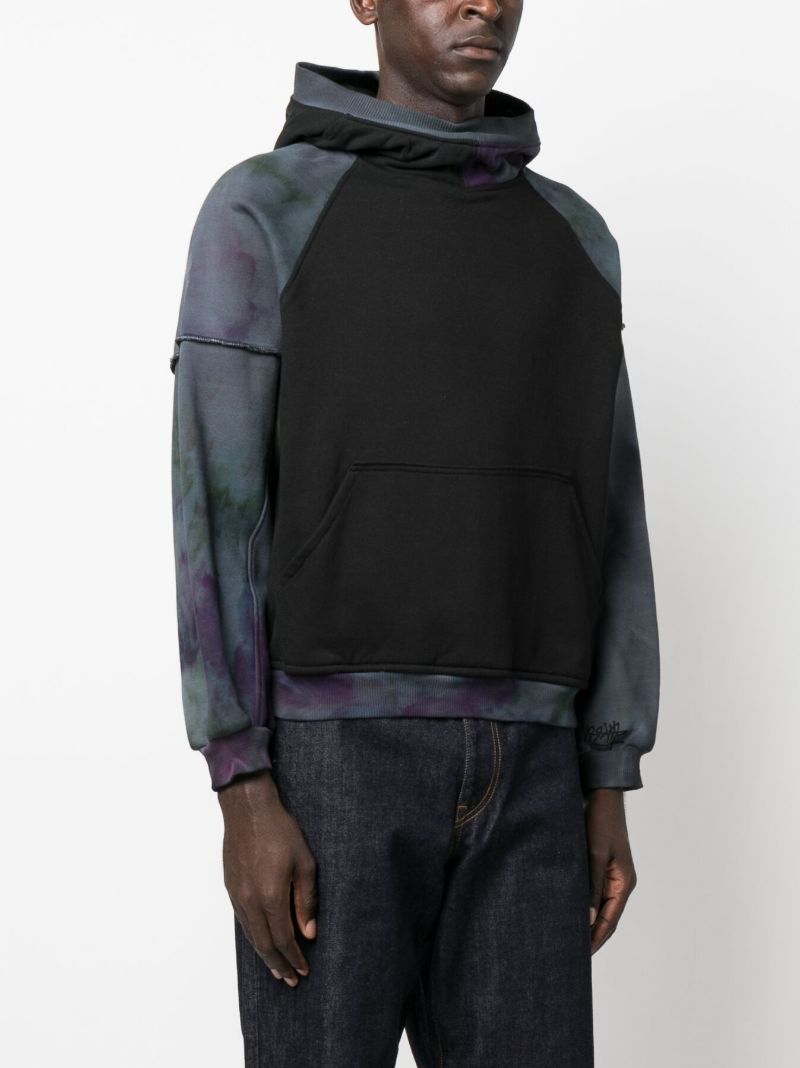 Black Long Sleeve Panelled Sweatshirt