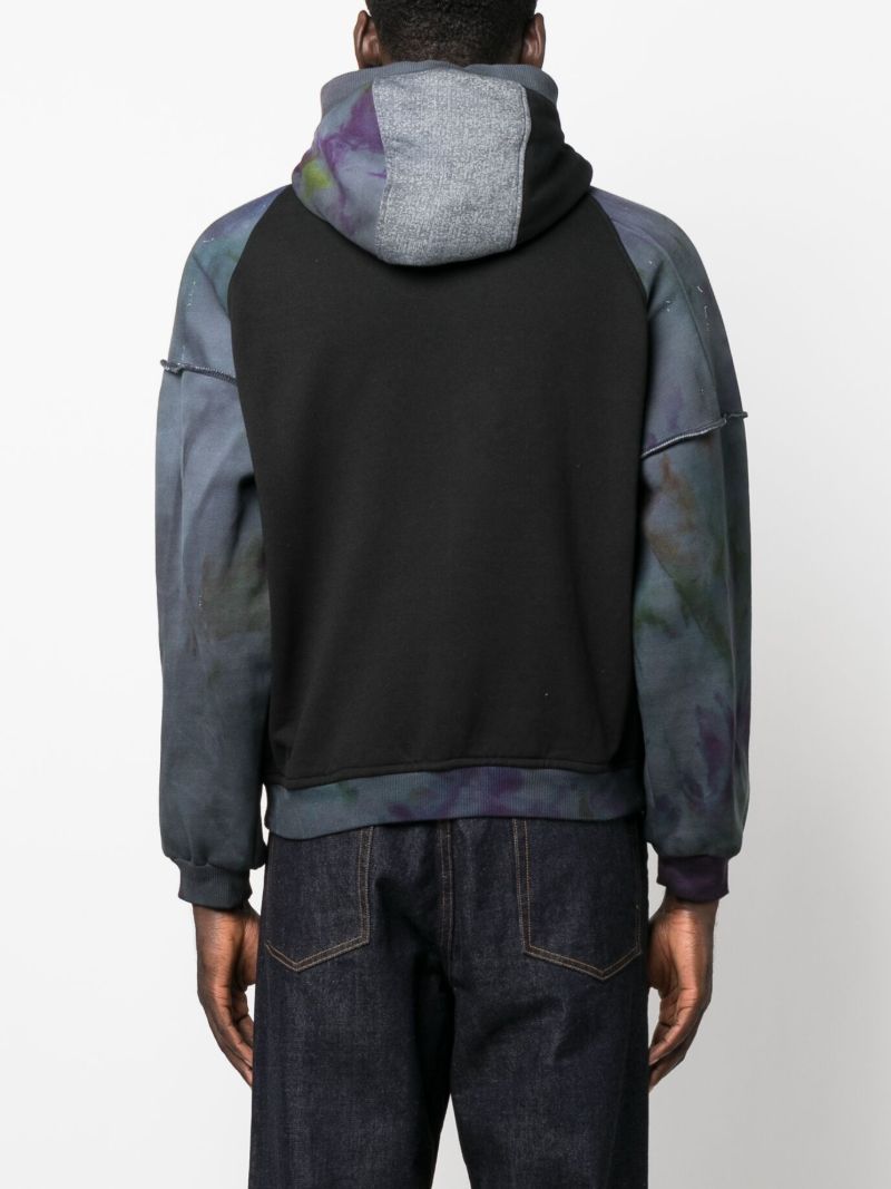 Black Long Sleeve Panelled Sweatshirt