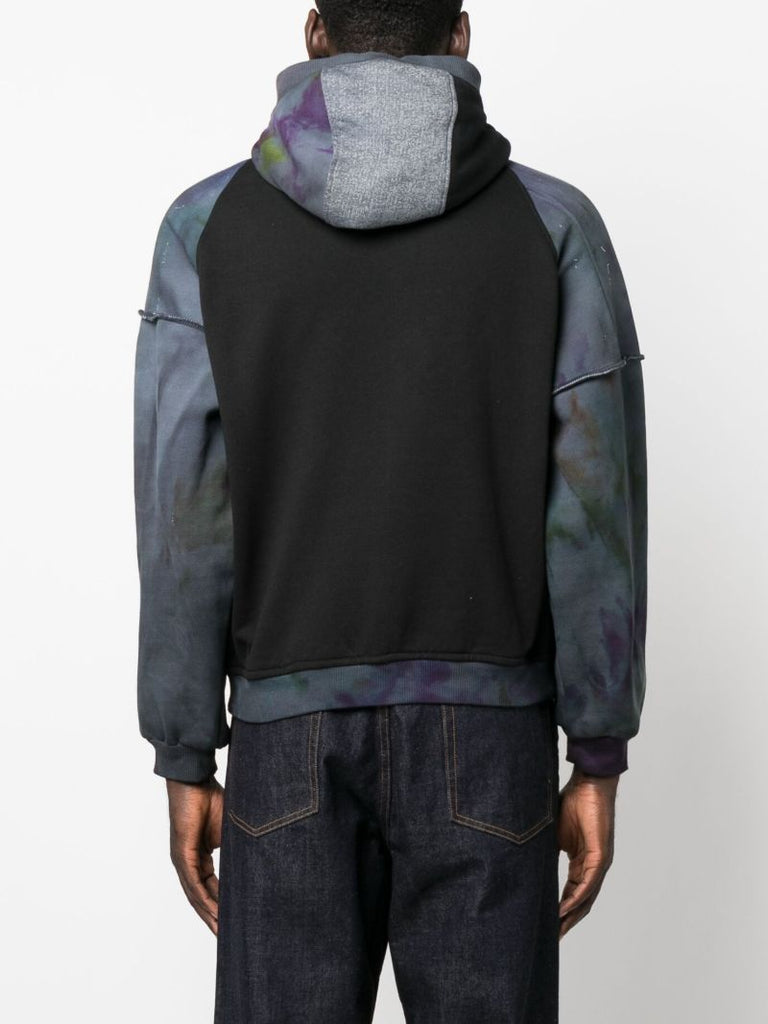 Black Long Sleeve Panelled Sweatshirt