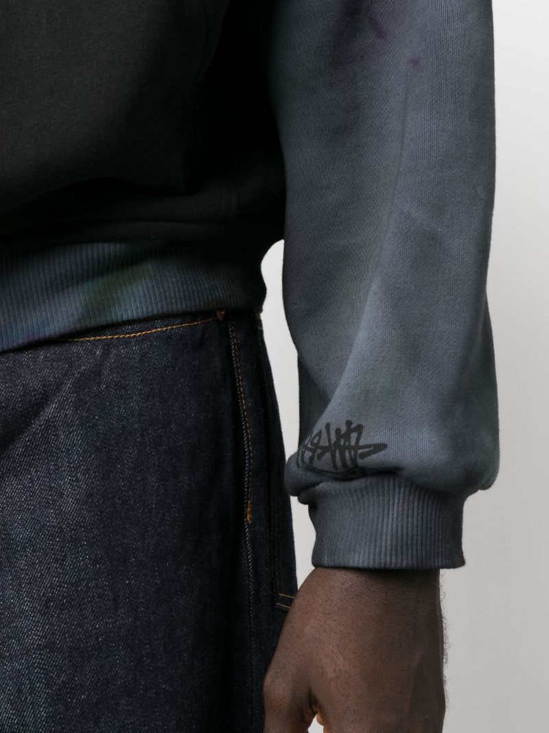 Black Long Sleeve Panelled Sweatshirt