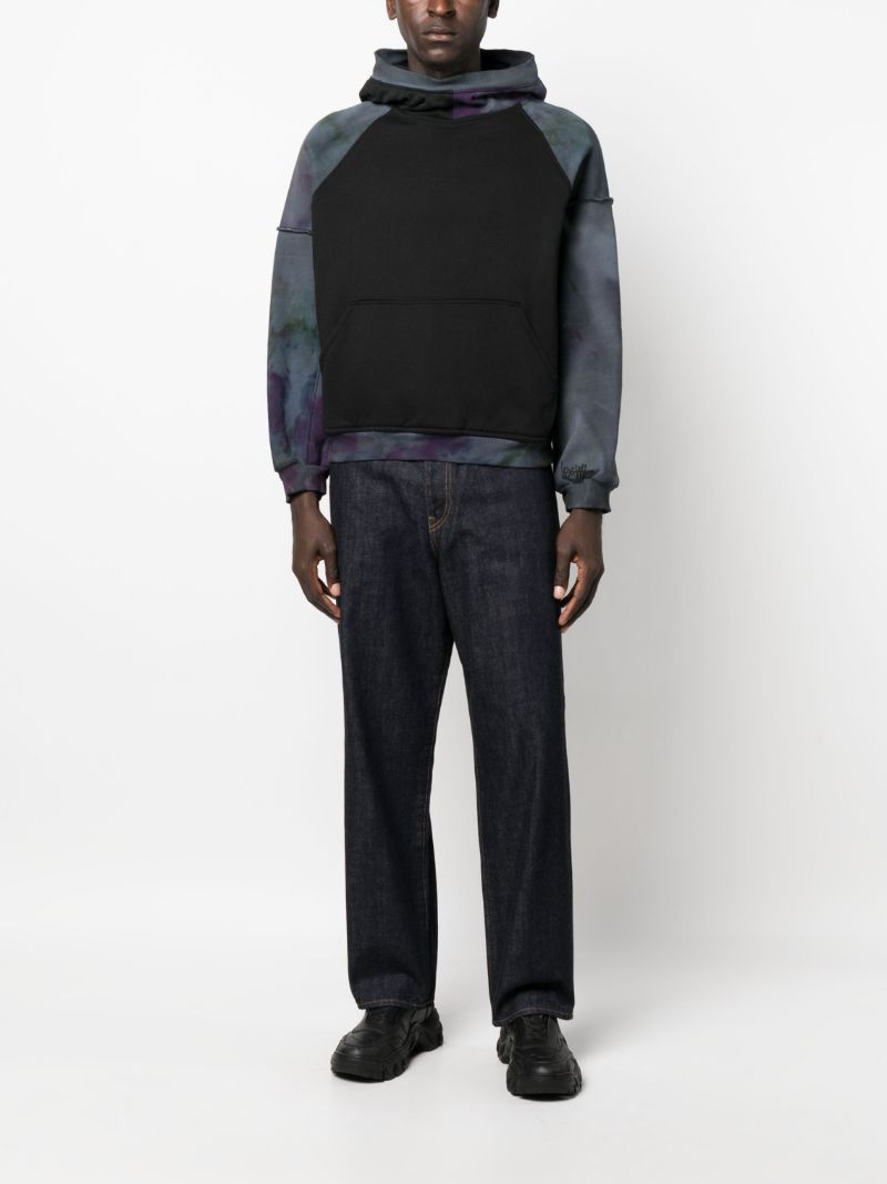 Black Long Sleeve Panelled Sweatshirt