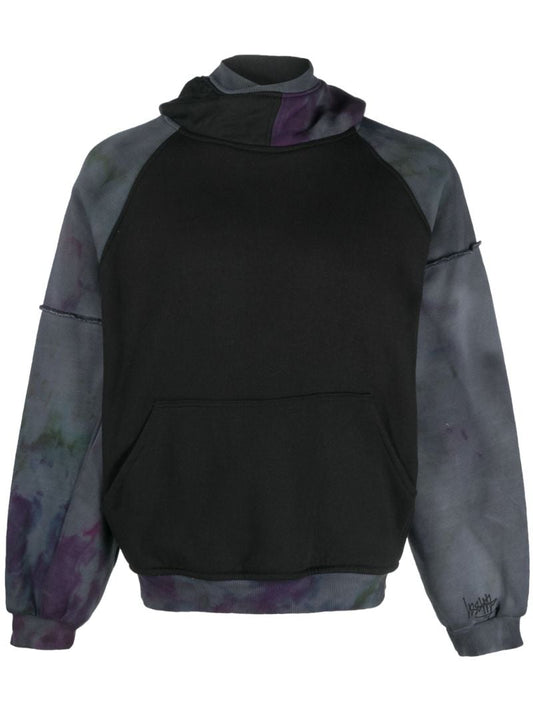Black Long Sleeve Panelled Sweatshirt