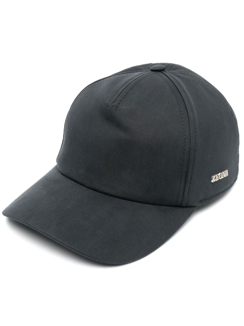 Black Logo Plaque Baseball Hat
