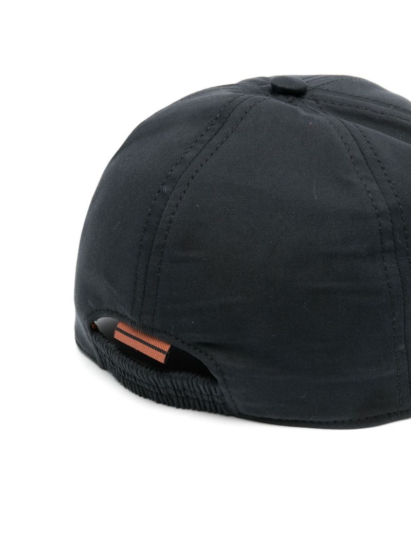 Black Logo Plaque Baseball Hat