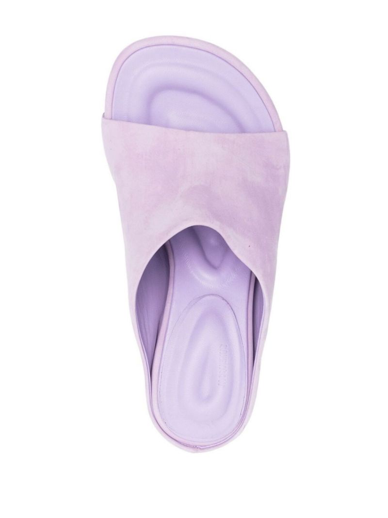 Purple Les Mules Nuvola 80 Suede Mules