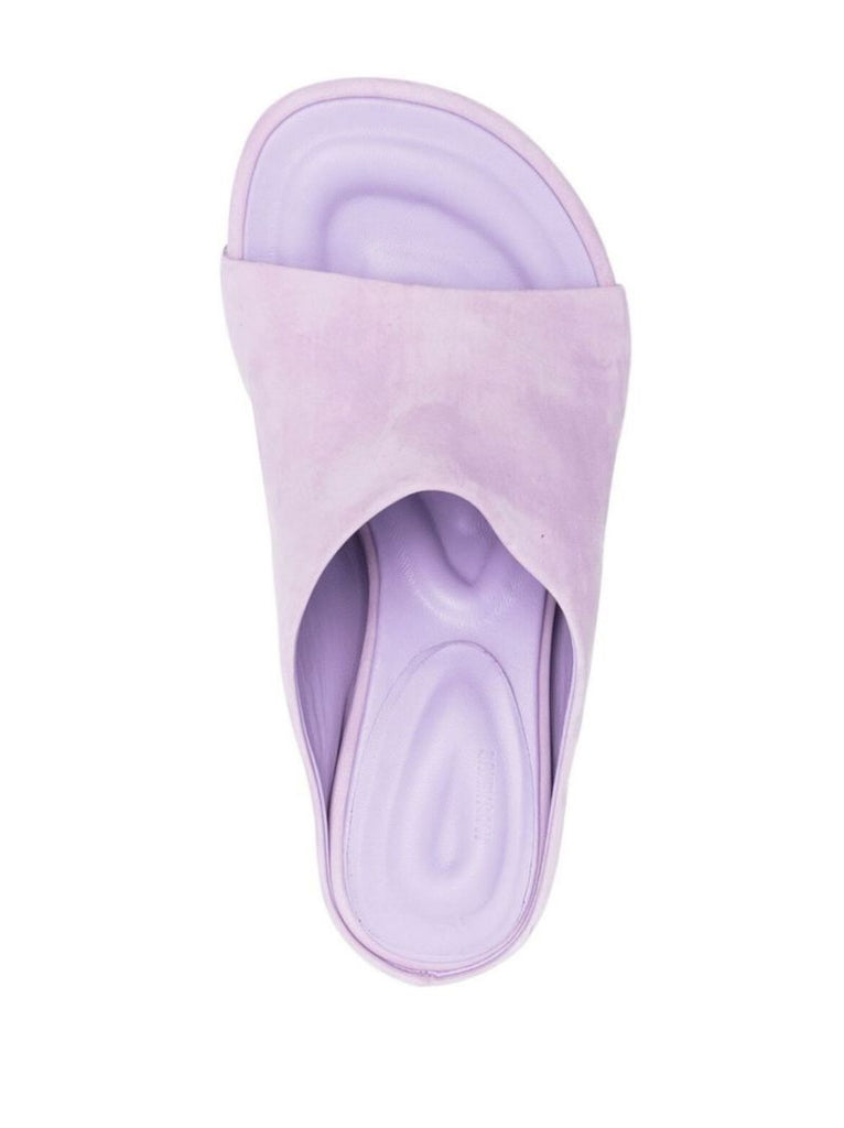 Purple Les Mules Nuvola 80 Suede Mules