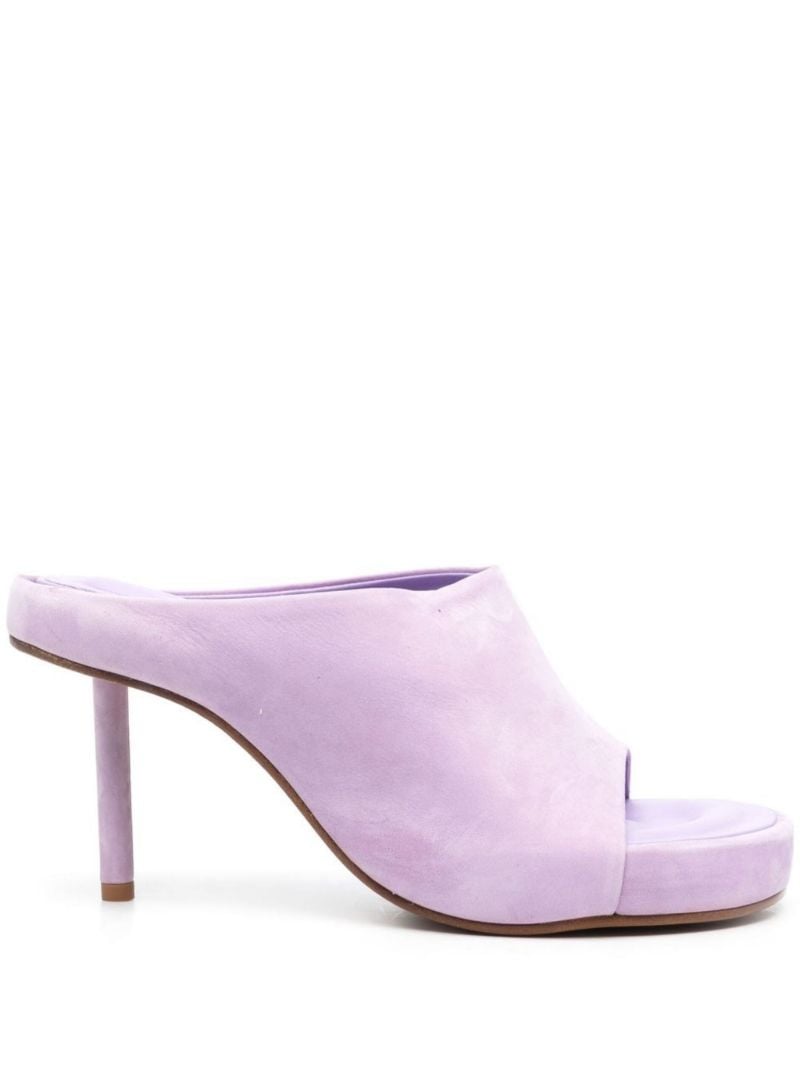 Purple Les Mules Nuvola 80 Suede Mules