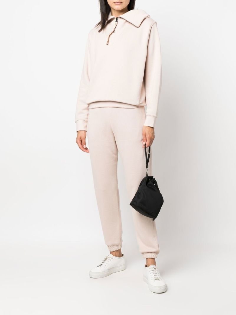 X Victoria Beckham Neutral Logo Embroidered Sweater