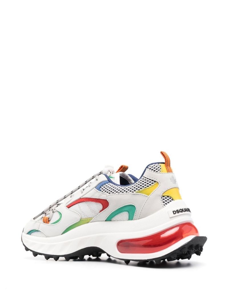 White Bubble Low-top Sneakers