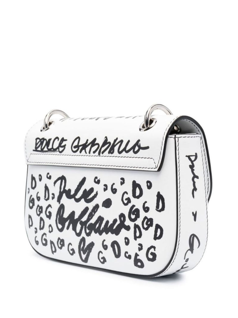 White Graffiti 3.5 Leather Shoulder Bag
