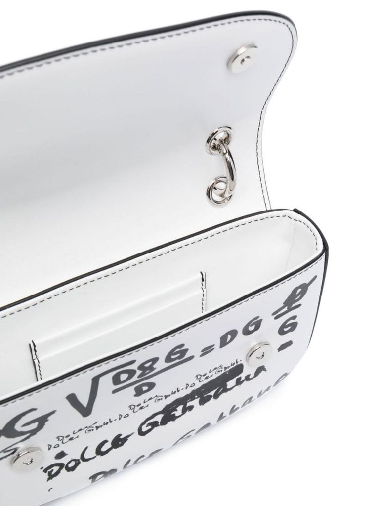 White Graffiti 3.5 Leather Shoulder Bag