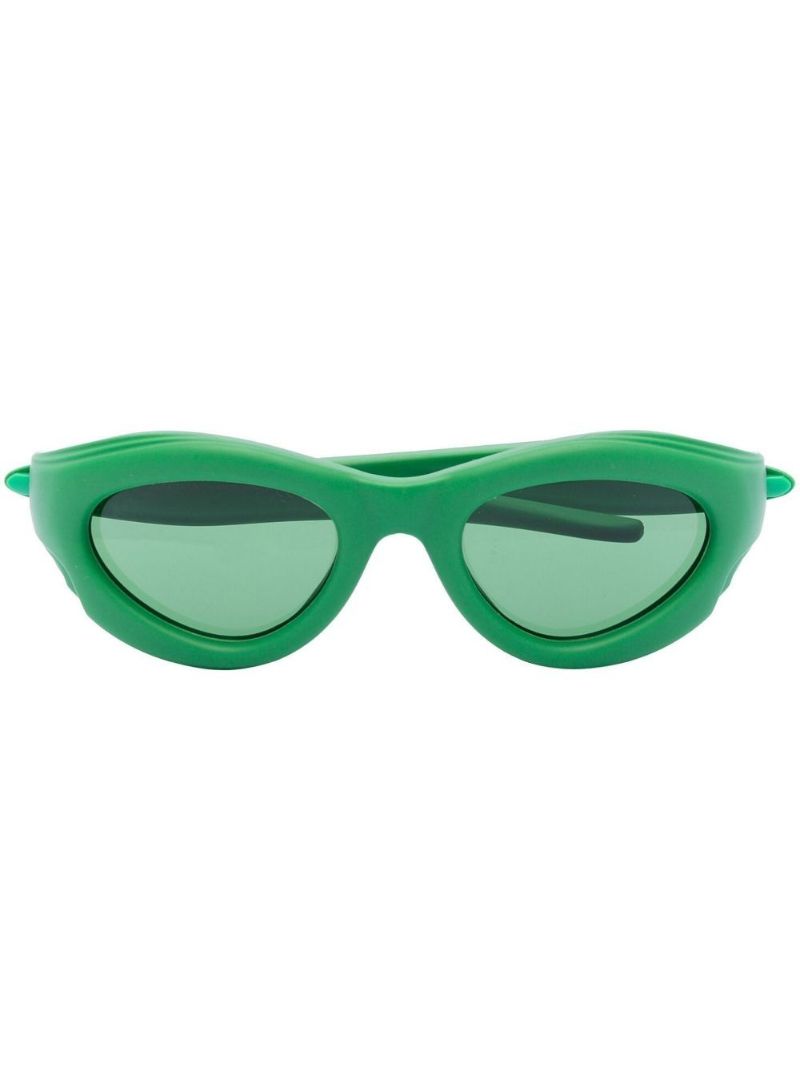Green Sport Cat Eye Sunglasses