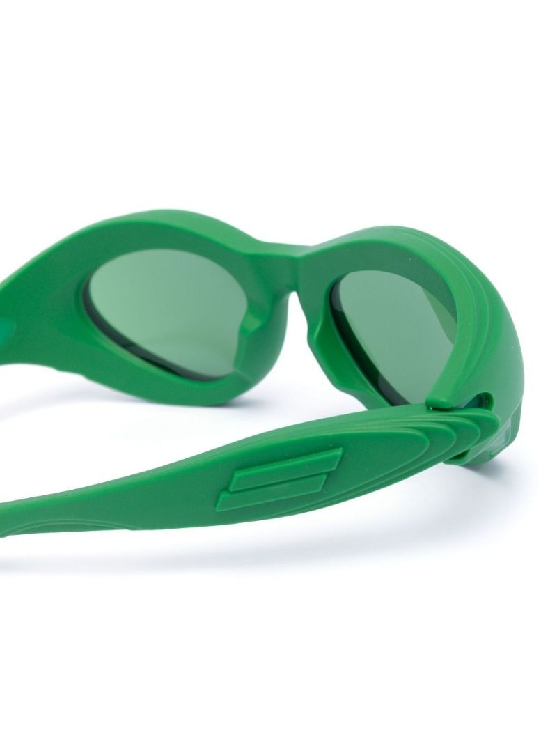 Green Sport Cat Eye Sunglasses