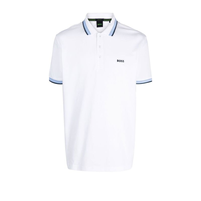 White Logo-embroidered Cotton Polo Shirt