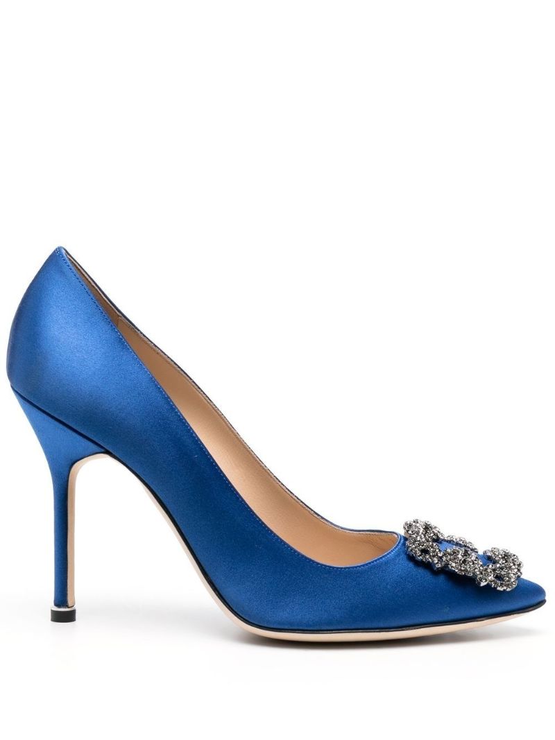 Blue Hangisi 105 Satin Pumps