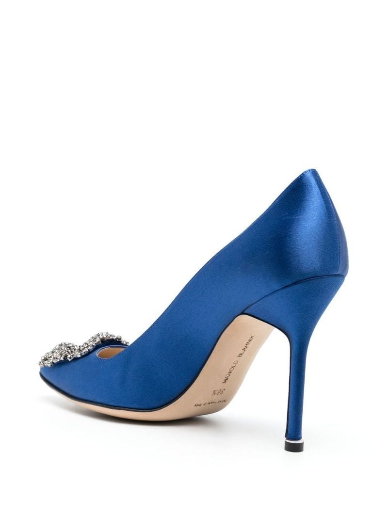 Royal Blue Satin Pumps