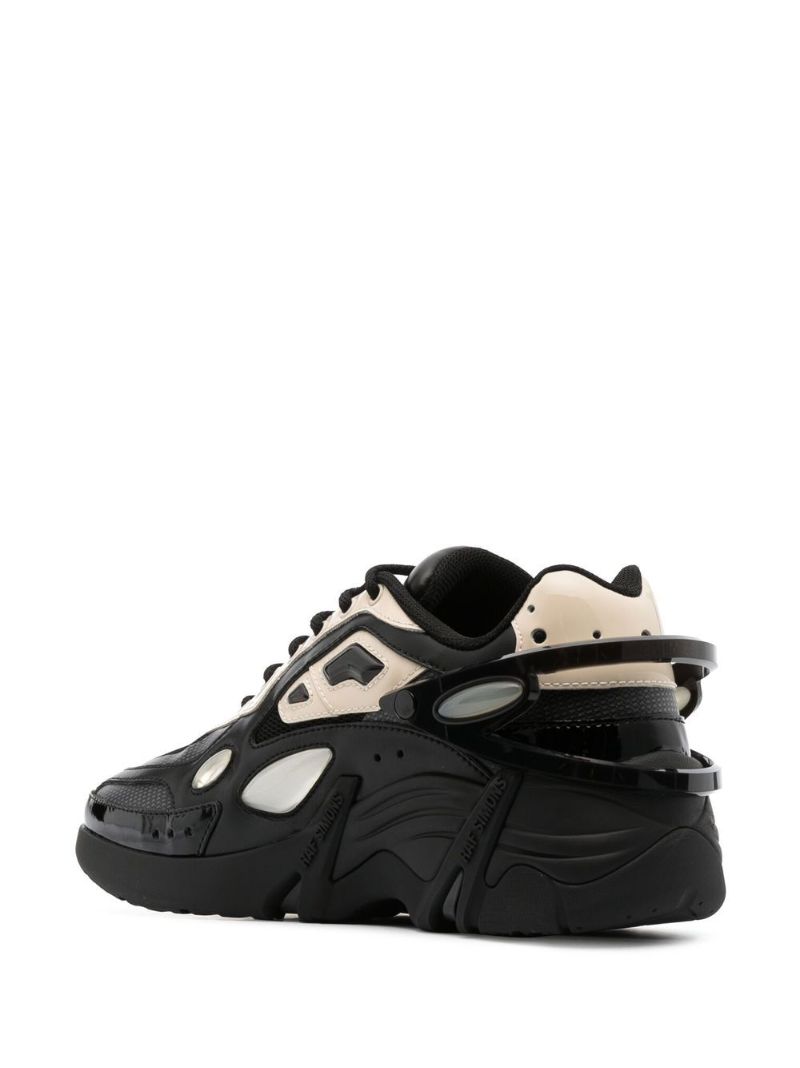 Black Cylon-21 Leather Sneakers