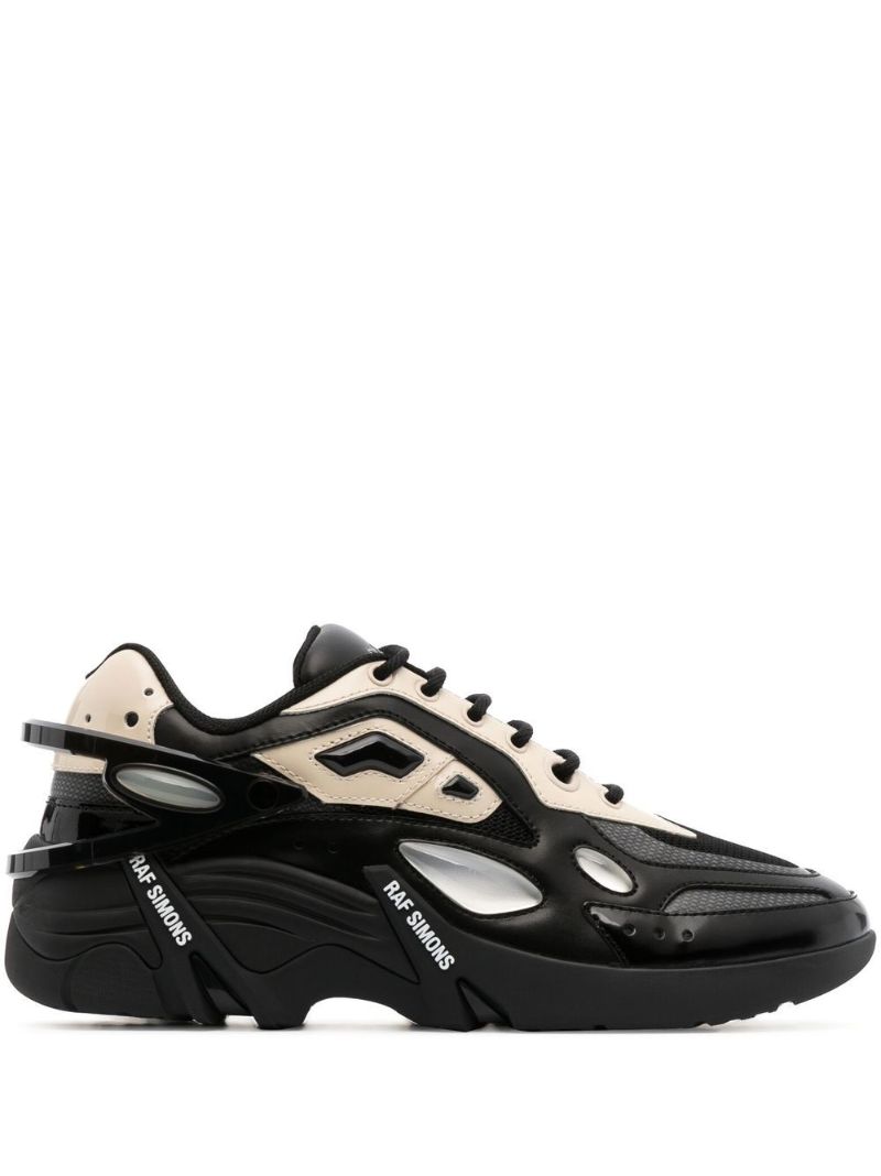 Black Cylon-21 Leather Sneakers