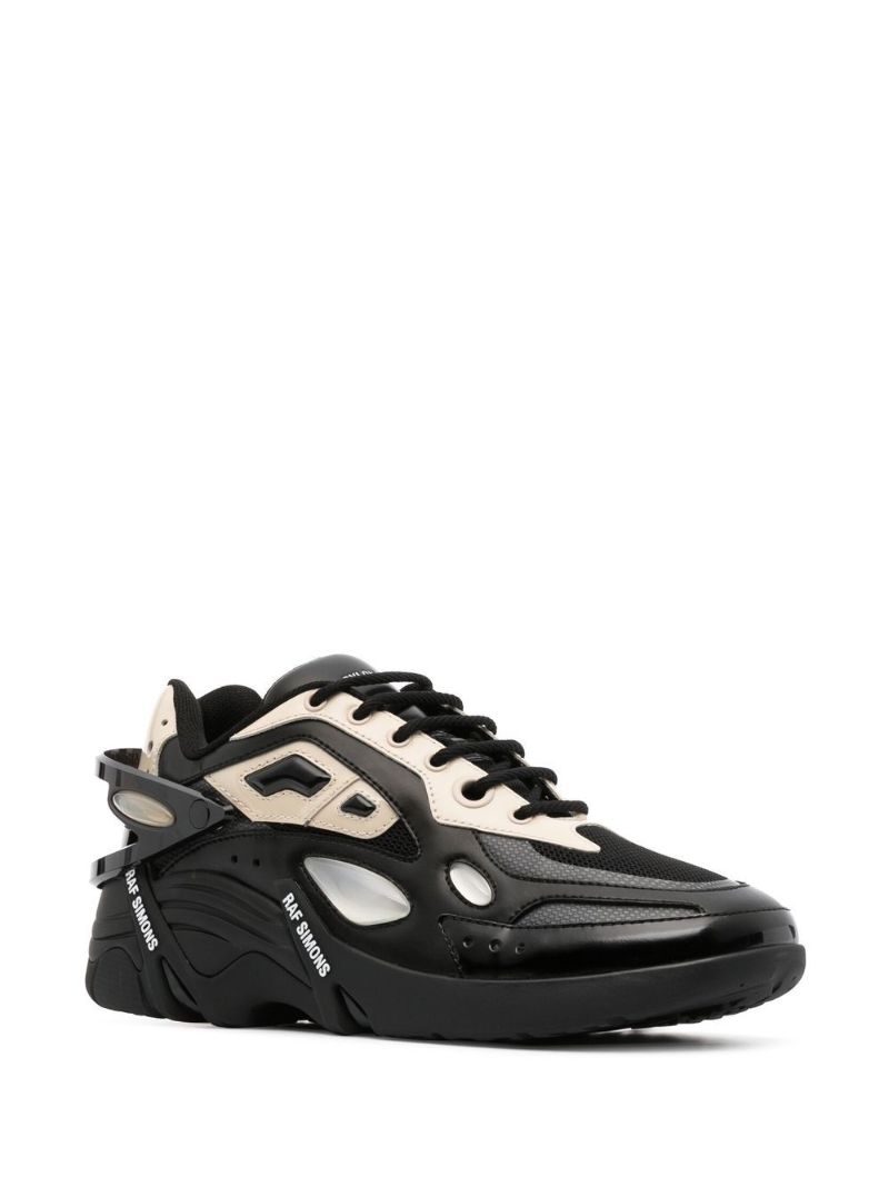 Black Cylon-21 Leather Sneakers
