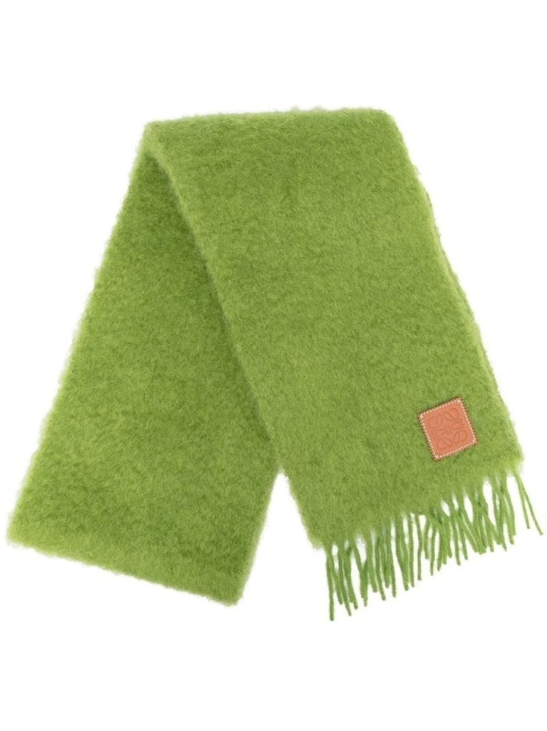 Green Logo Patch Scarf