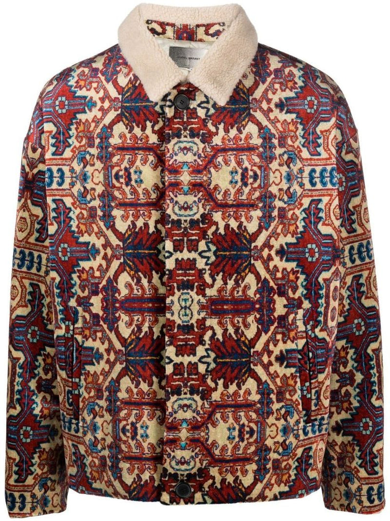 Red Gustave Tapestry Coat