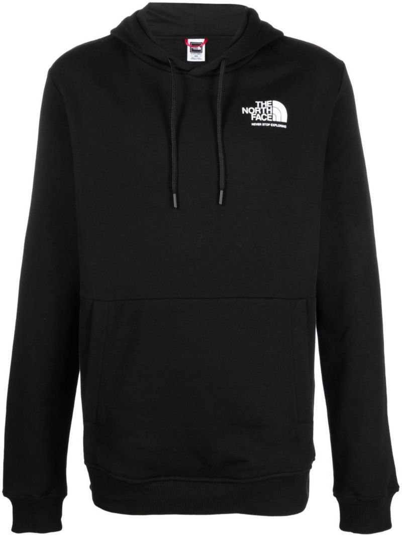 Black Coordinates Cotton Hoodie