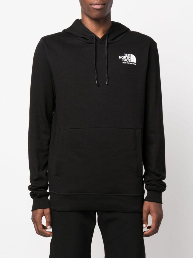 Black Coordinates Cotton Hoodie