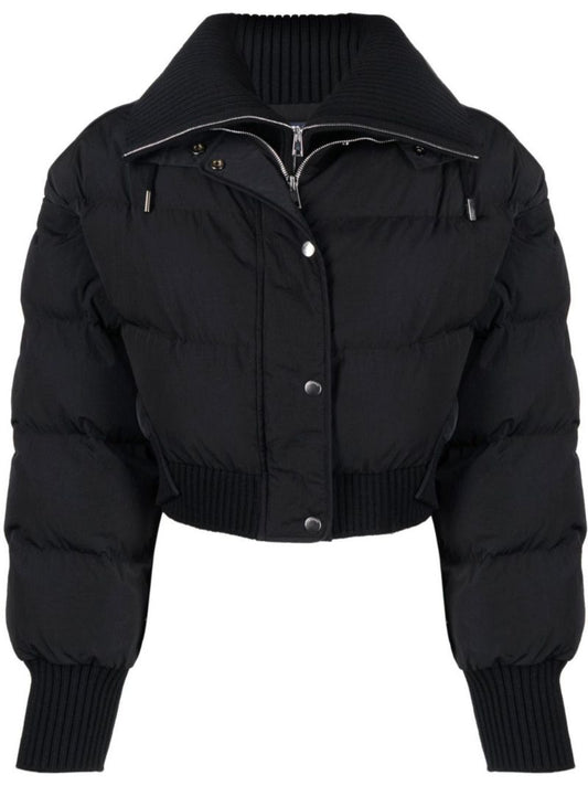 Black La Doudoune Briciola Cropped Puffer Jacket