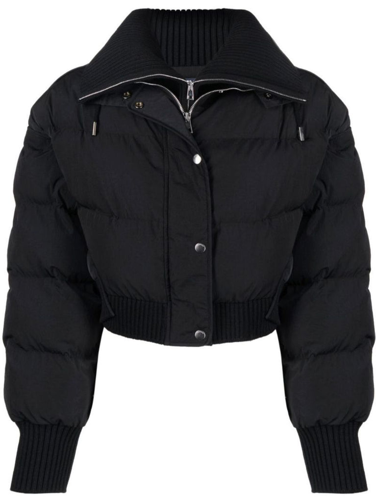 Black La Doudoune Briciola Cropped Puffer Jacket