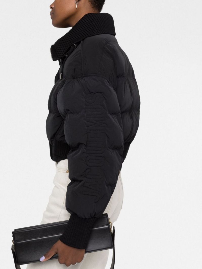 Black La Doudoune Briciola Cropped Puffer Jacket