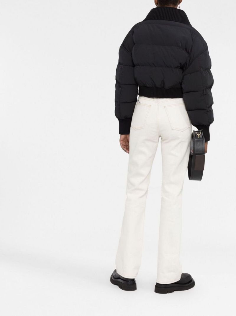Black La Doudoune Briciola Cropped Puffer Jacket