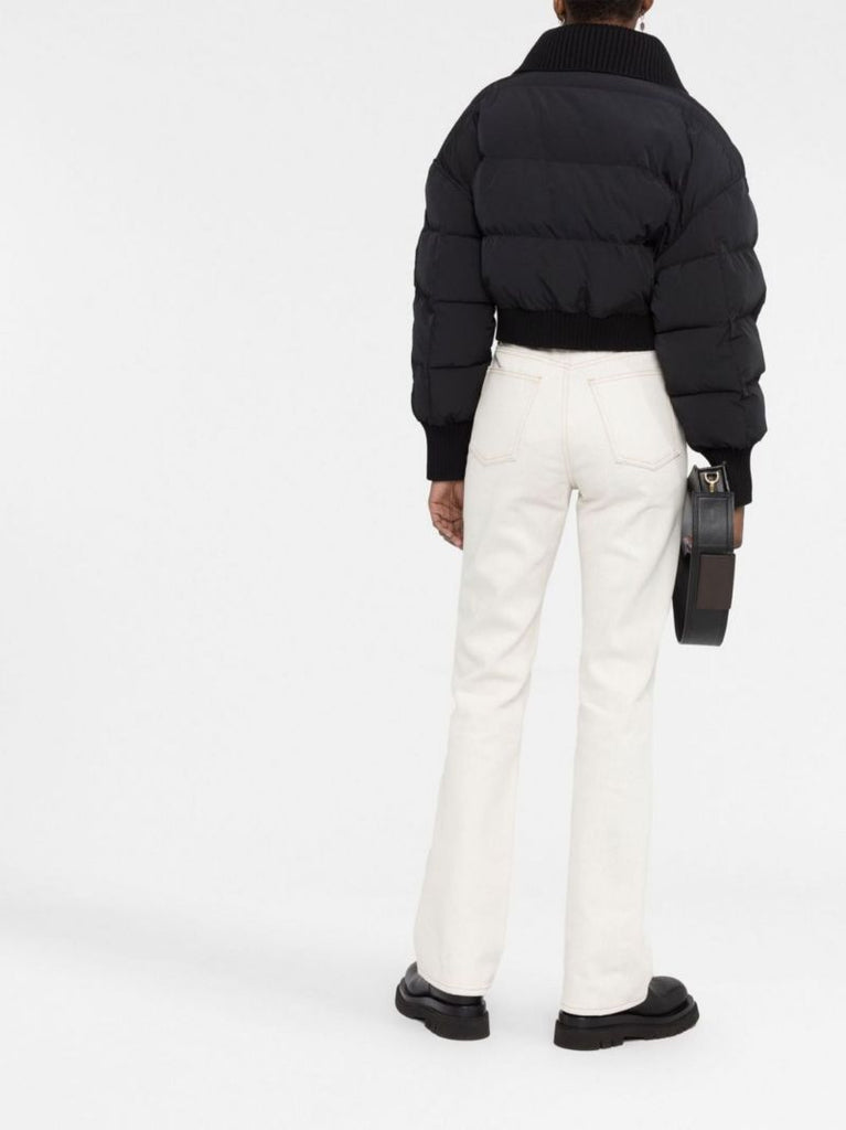 Black La Doudoune Briciola Cropped Puffer Jacket