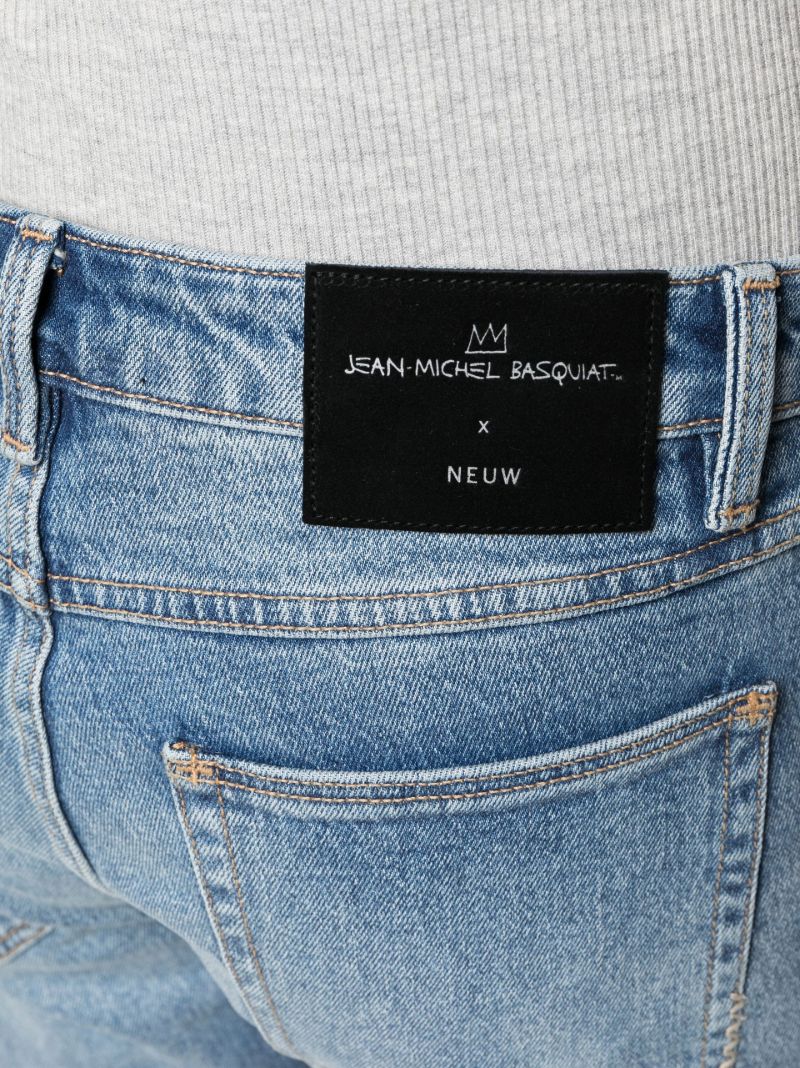 Blue Basquiat Ray Straight-leg Jeans