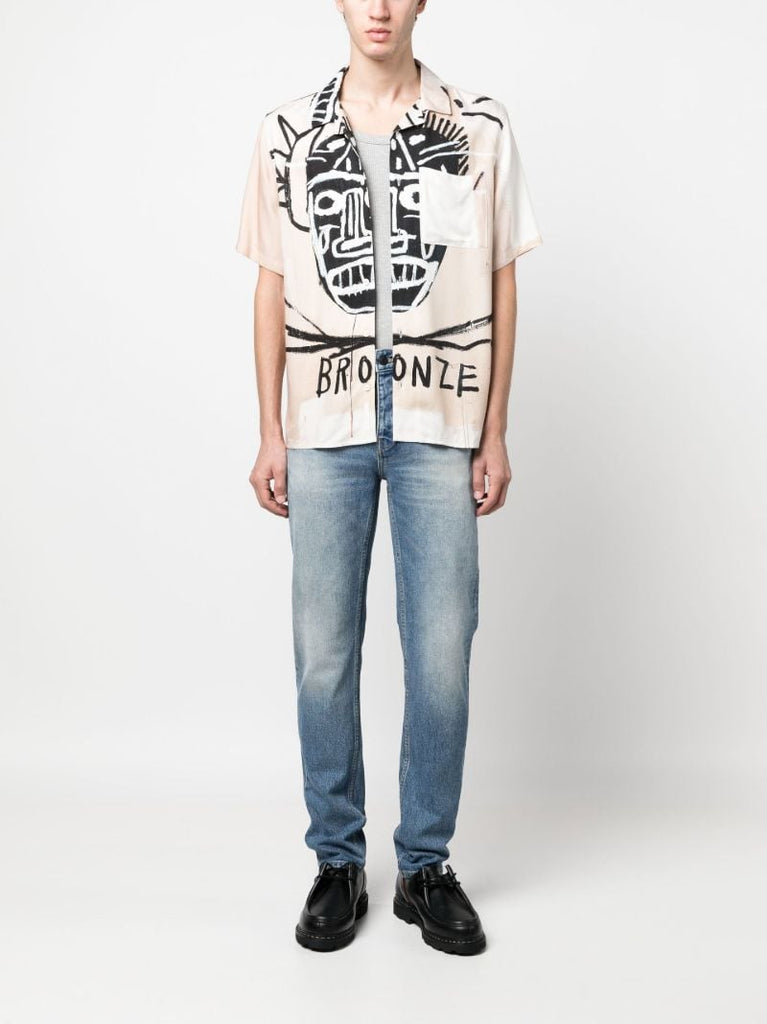 Blue Basquiat Ray Straight-leg Jeans